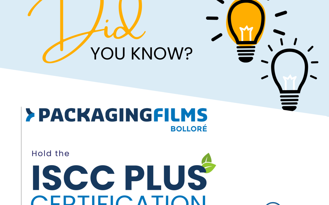 We are now ISCC Plus certified!